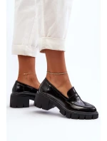 Dámské mokasíny na masivním podpatku Big Star model 21653905 Černé - Big Star Shoes