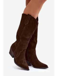 Kozačky na podpatku  model 222727 Step in style