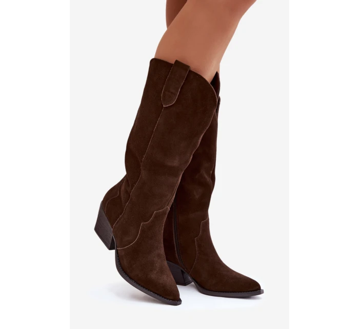 Kozačky na podpatku  model 222727 Step in style