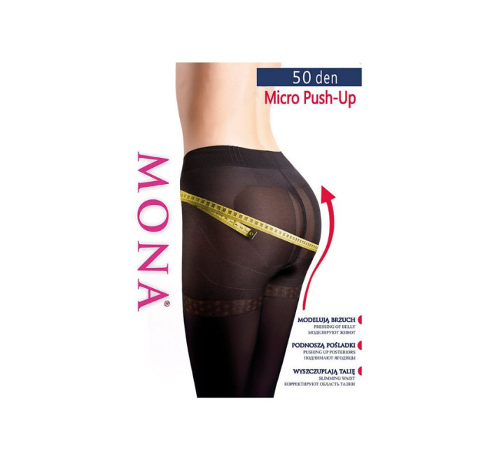 Punčochové kalhoty Mona Micro Push-Up 50 den 5-XL