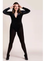 Punčocháče zimní 162 Microfibre black  extra plus - GABRIELLA