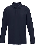 NEOBLU Owen LSL Men Pánské těžké piqué polo s dlouhým rukávem 24.4396 night blue