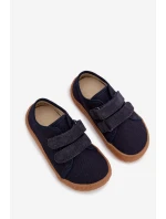 Dětské domácí pantofle Barefoot Froddo Canvas G1700440-2 Tmavě modré Dětské domácí pantofle Barefoot Froddo Canvas G1700440-2 Tmavě modré