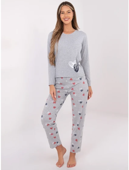 Pyžamo DU PI FP 009.84 šedé