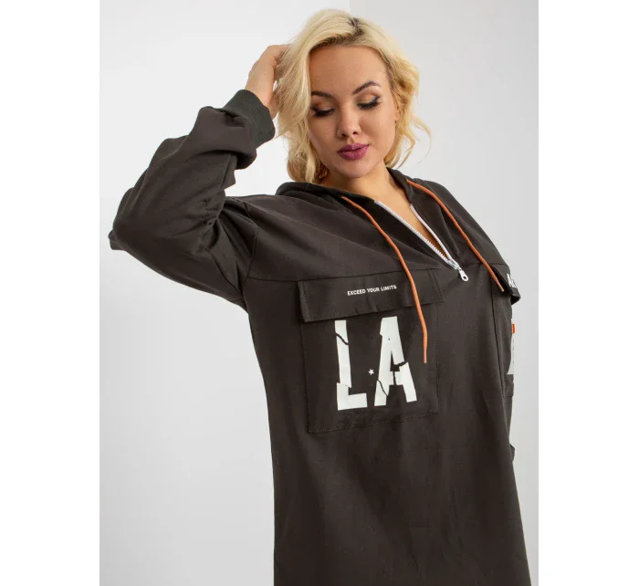 Mikina RV BL 8258.34 tmavá khaki Mikina RV BL 8258.34 tmavá khaki