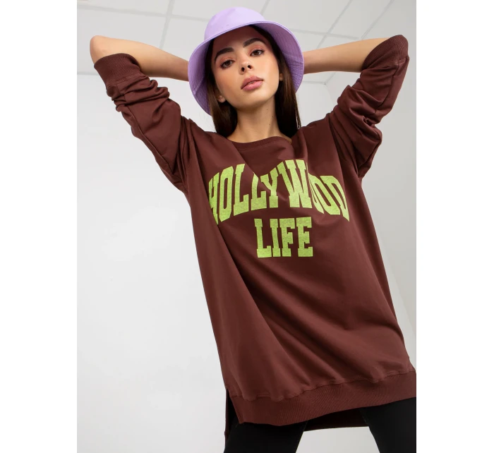 Mikina VI BL 3102.01P tmavě hnědá