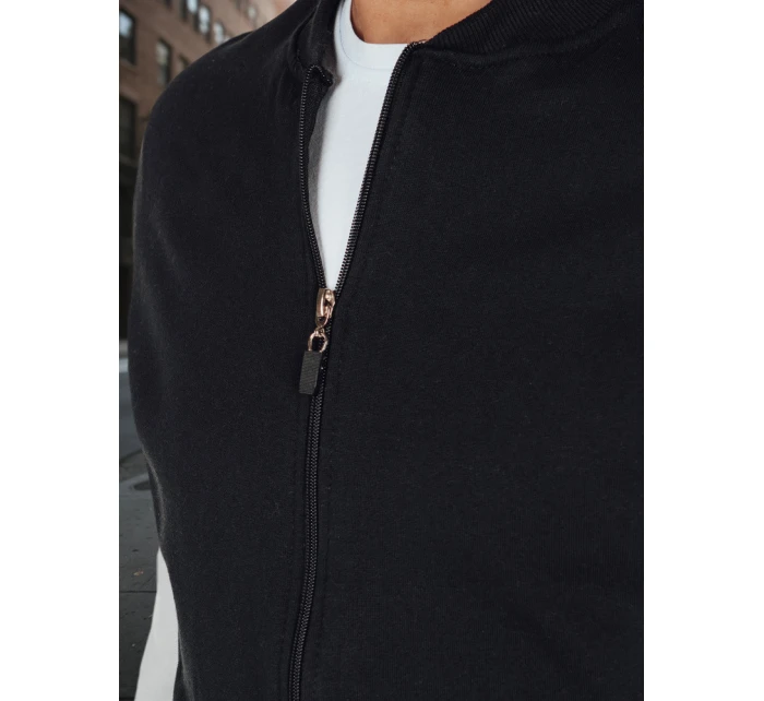 Pánská mikina na zip se stojáčkem černá Dstreet model 21986046 - FashionStreet Pánská mikina na zip se stojáčkem černá Dstreet model 21986046 - FashionStreet