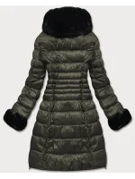 DAMSKA PIKOWANA KURTKA ZIMOWA KHAKI model 21242322 - Ann Gissy