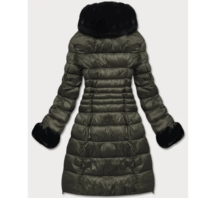 DAMSKA PIKOWANA KURTKA ZIMOWA KHAKI model 21242322 - Ann Gissy