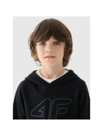 Chlapecká nepruhovaná mikina s kapucí 4F Junior 4FJWMM00TSWSM1292-21S Chlapecká nepruhovaná mikina s kapucí 4F Junior 4FJWMM00TSWSM1292-21S