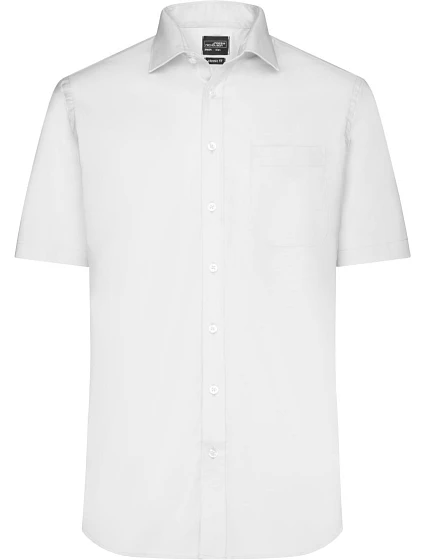 Daiber JN 684 Mikro keprová košile s krátkým rukávem 02.0684 white Daiber JN 684 Mikro keprová košile s krátkým rukávem 02.0684 white