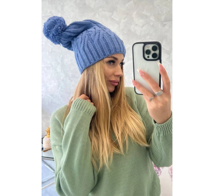 Fleecová čepice Paulina K227 light denim Fleecová čepice Paulina K227 light denim