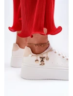 Dámské tenisky s ozdobou Bílé Celedria