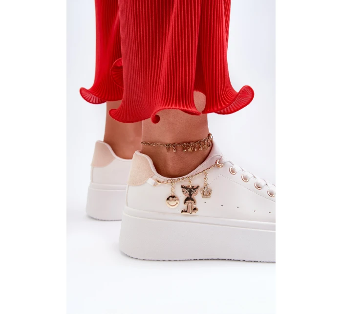 Dámské tenisky s ozdobou Bílé Celedria