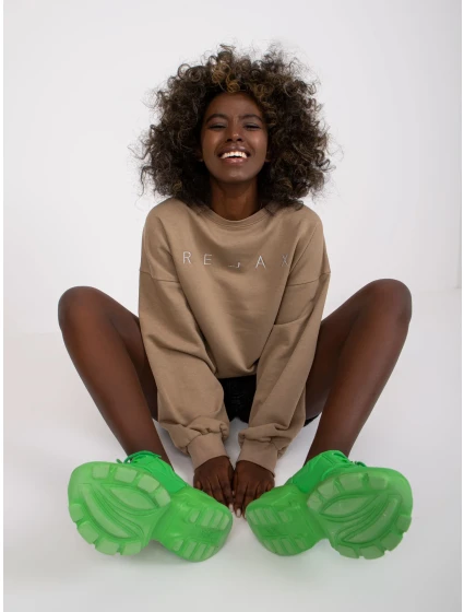 Dámská mikina EM BL U536/2.00 světle hnědá