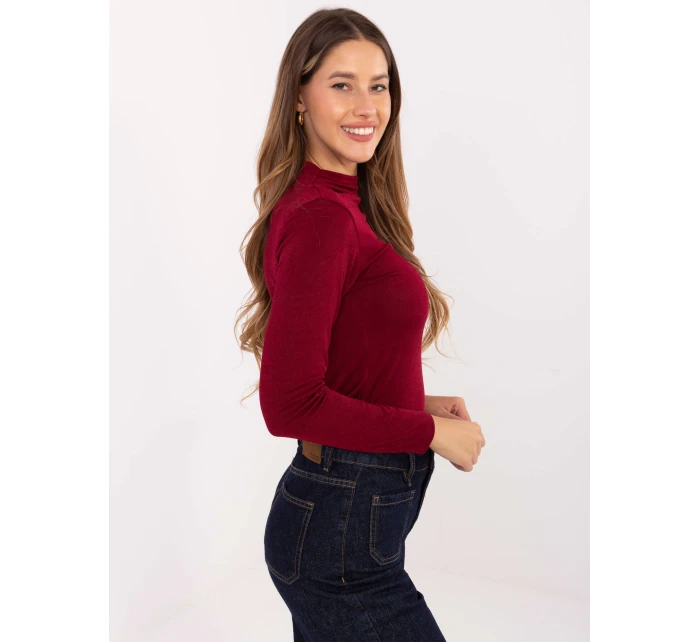 Bluzka IT BZ model 21441268 bordowy - FPrice Bluzka IT BZ model 21441268 bordowy - FPrice