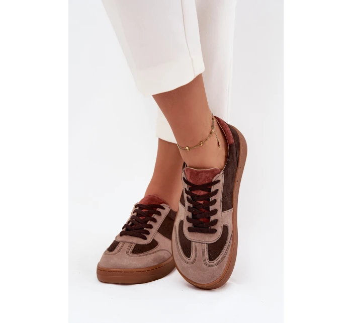 Dámské semišové barefoot tenisky Zazoo – hnědé Dámské semišové barefoot tenisky Zazoo – hnědé