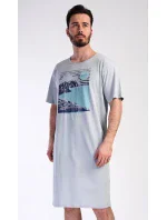 Pánská noční košile s krátkým rukávem model 19903025 - Vienetta MAN Pánská noční košile s krátkým rukávem model 19903025 - Vienetta MAN