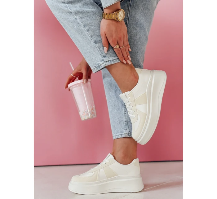 Dámské tenisky na platformě white Dstreet model 21987695 - FashionStreet