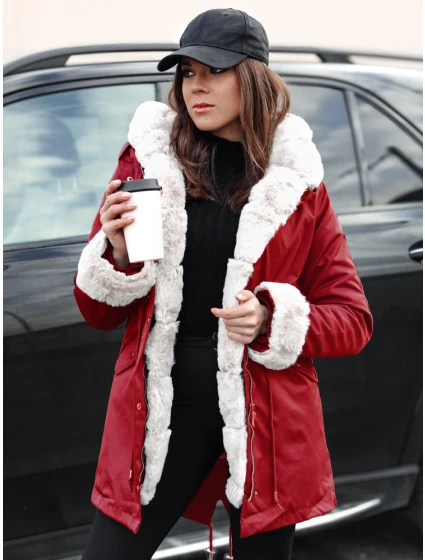 Dámská zimní bunda ARCTIC červená FashionStreet TY5404