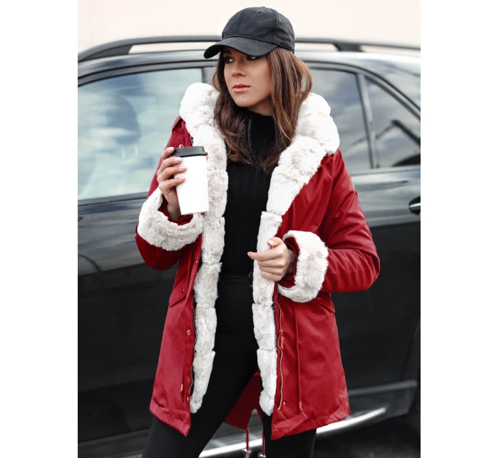 Dámská zimní bunda ARCTIC červená FashionStreet TY5404