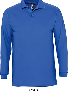 SOL'S Winter II Piqué polo s dlouhým rukávem 25.1353 royal blue