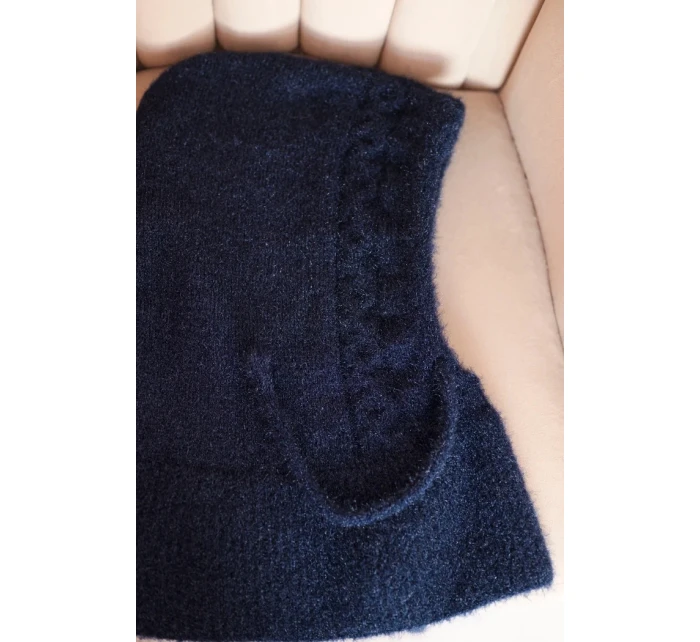 Dámská čepice s kapucí a pleteným model 21731156 - K-Fashion