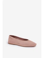 Semišové Dámské Baletky Big Star model 21690769 Růžové - Big Star Shoes Semišové Dámské Baletky Big Star model 21690769 Růžové - Big Star Shoes