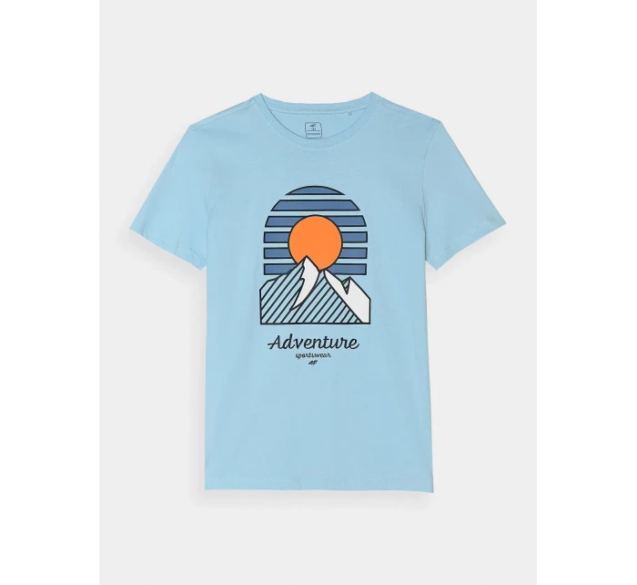 Chlapecké triko z organické bavlny 4F - modré Chlapecké triko z organické bavlny 4F - modré