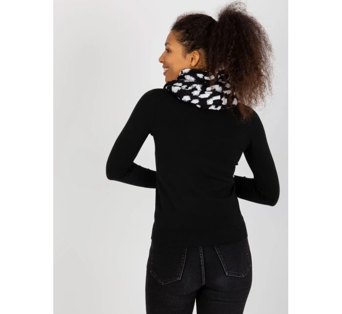 Tunelová šála AT KM ENEC B63 1.44P bílá a černá