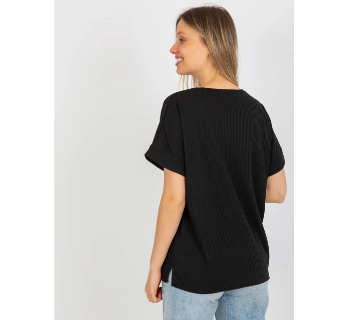 Dámská halenka LK BZ 509252.25x černá - FPrice Dámská halenka LK BZ 509252.25x černá - FPrice