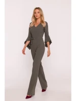 Kombinéza s rukávy khaki barva model 21319135 - STYLOVE