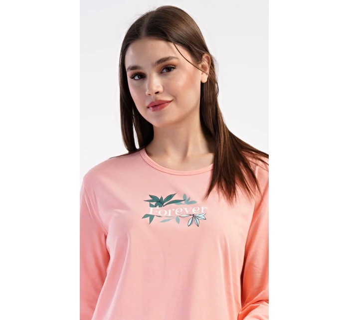 Dámské pyžamo dlouhé model 21154956 - Vienetta Dámské pyžamo dlouhé model 21154956 - Vienetta