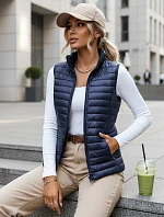 Dámská prošívaná vesta STANSY navy blue FashionStreet TY3962