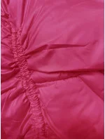 Dámská bunda ve fuchsijové barvě pro přechodné období s podšívkou model 21245857 - XINYILUN