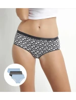 Dámské bavlněné kalhotky 3 ks DIM LES POCKETS COTTON BOXER 3x - DIM - černá
