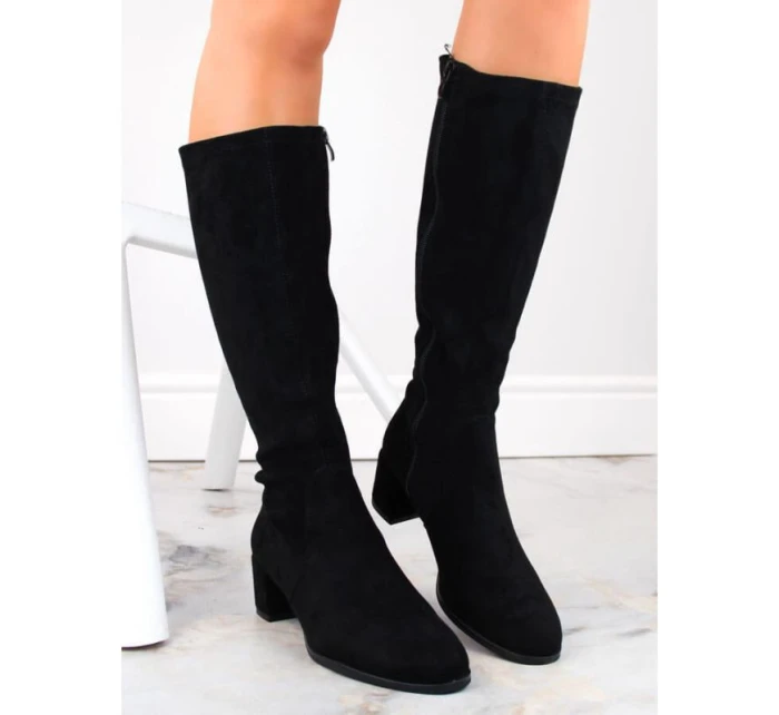 Dámské černé boty na podpatku Sergio Leone Dámské černé boty na podpatku Sergio Leone