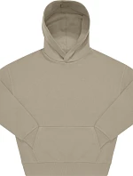 B&C Influence Hoodie Oversize mikina s kapucí z těžké bavlny 01.IH02 mastic
