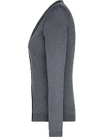 Daiber JN 660 Dámský pletený cardigan s výstřihem do V 02.0660 grey heather Daiber JN 660 Dámský pletený cardigan s výstřihem do V 02.0660 grey heather