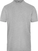 Daiber JN 1802 Pánské pracovní tričko z bio bavlny - Solid 02.1802 grey heather