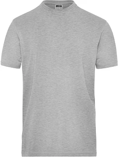 Daiber JN 1802 Pánské pracovní tričko z bio bavlny - Solid 02.1802 grey heather