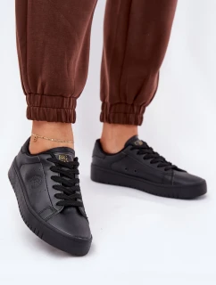Nízké Dámské Tenisky Z Eko Kůže Big Star NN274576 Černé