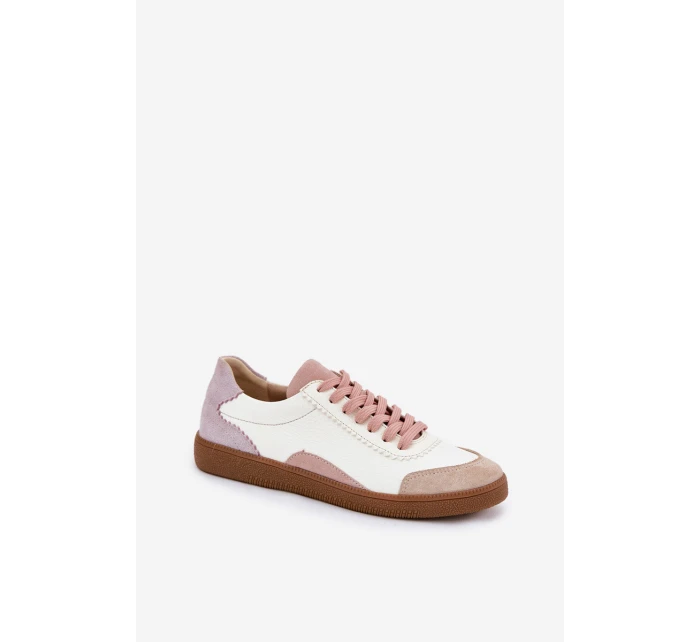 Dámské Kožené Tenisky Zazoo N1220 Bílé