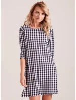 Šaty EN SK 4335.08 černá a bílá