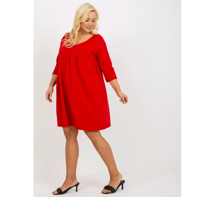RV šaty SK model 18372297 červená - FPrice RV šaty SK model 18372297 červená - FPrice