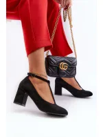 Černé Raniyah Eco semišové lodičky na podpatku Černé Raniyah Eco semišové lodičky na podpatku