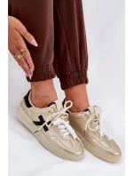 Dámské nízké sportovní boty – zlaté Zelevelis Dámské nízké sportovní boty – zlaté Zelevelis