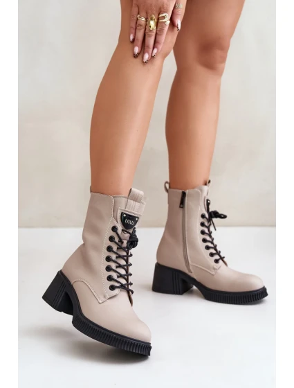 Boty na podpatku model 201012 Step in style Boty na podpatku model 201012 Step in style