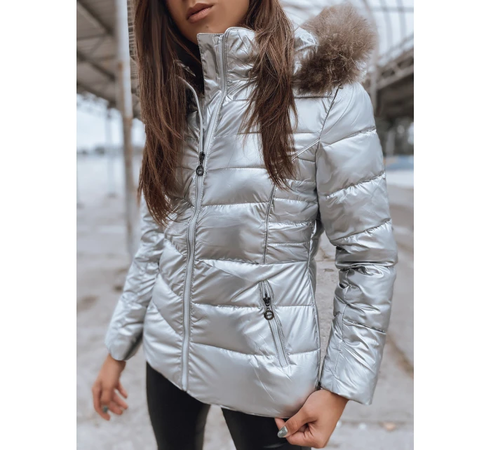 Dámská bunda NELLY silver FashionStreet TY2273