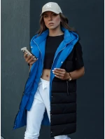 Dámská dlouhá prošívaná vesta s kapucí černá Dstreet model 21979844 - FashionStreet